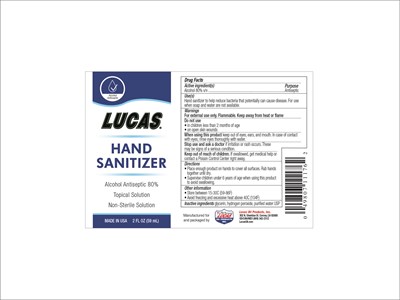 Lucas Hand Sanitizer 59 ml - 11176 LucasHandSanitizer 59 ml
